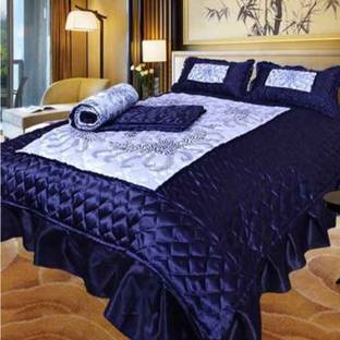 Yug Handicraft Satin King Sized Bedding Set