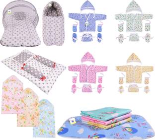 Toddylon 34 items in 1 New Born Baby Complete Daily Items Combo(0-6 Months)