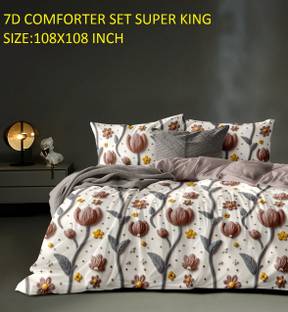 Sitting Style Polycotton Double King Sized Bedding Set