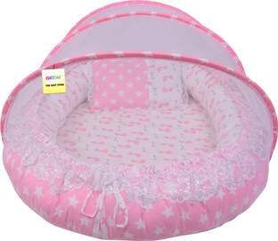 Kwitchy New Born Luxury Bedding Set Reversible Mattress with Mosquito Net