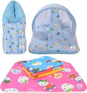 BABY KINGDOM Cotton Baby Bed Sized Bedding Set