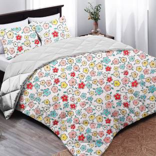KWALITY DREAMS Polyester, Cotton King Sized Bedding Set