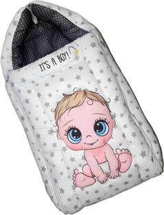 CROZYTONE 3 in 1 Baby Sleeping Bag & Carry Nest, Cotton Baby Bedding for New Born Sleeping Bag