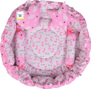 Toddylon New Born Baby Boys & Baby Girls Reversible Both Side Print Round Tub Standard Crib