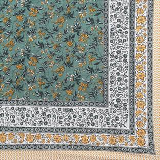 Sabri collection Cotton King Flat 250 TC Floral Bedsheet