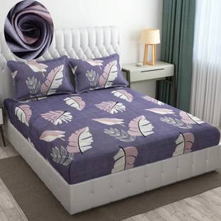 Moonroof Cotton Double Fitted (Elastic) 255 TC Printed Bedsheet