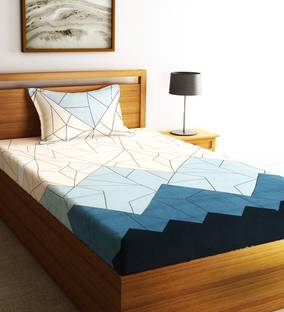 Fashion String Microfiber Single Flat 144 TC Printed Bedsheet