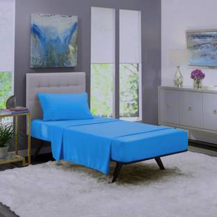 BEVI Microfiber Single Fitted (Elastic) 300 TC Solid Bedsheet