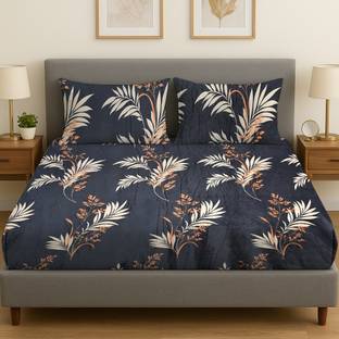 Flipkart SmartBuy Woolen Double Flat 300 TC Printed Bedsheet
