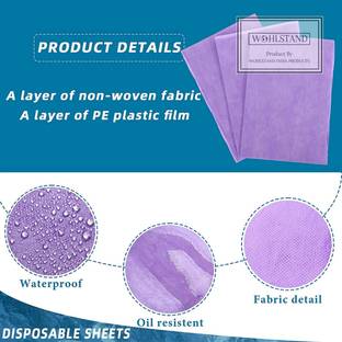 WOHLSTAND Microfiber Single Flat 30 TC Solid 100 Bedsheets