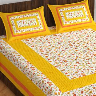 Rajasthani Jaipuri Traditional Print Cotton Double Bed Cover