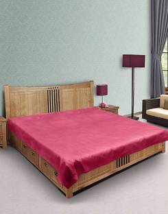 VinylSoft 210 TC Polyester Double Solid Flat Bedsheet