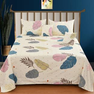 CLOVIS KRAFTS Cotton King Flat 300 TC Printed Bedsheet