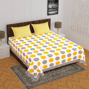 E ELMA Cotton Double Bed Cover