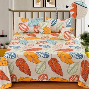 NCS Cotton Double Flat 300 TC Floral Bedsheet