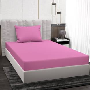 BROMWICK Microfiber Single Flat 220 TC Solid Bedsheet