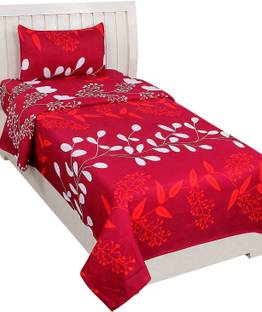 BESTIEES 200 TC Cotton Single Printed Flat Bedsheet