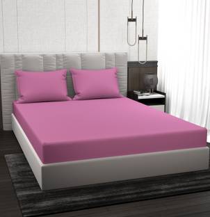 BROMWICK Microfiber Double Flat 220 TC Solid Bedsheet