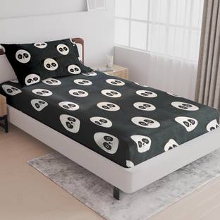 LABHAM 180 TC Cotton Single Cartoon Flat Bedsheet