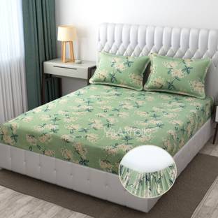Laughing buddha Reversible Cotton Viscose Blend Double Bed Cover