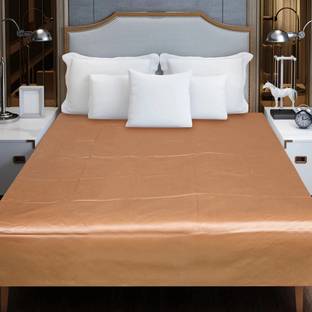 Ognaniser Villa PVC Double Flat 210 TC Solid Bedsheet