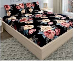 MR. MAJOKA 210 TC Polycotton Double Solid Fitted (Elastic) Bedsheet