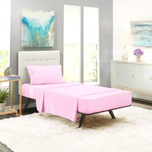 BEVI Microfiber Single Fitted (Elastic) 300 TC Solid Bedsheet