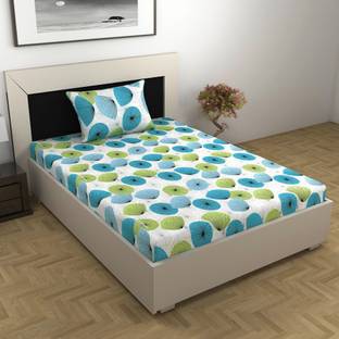 Divine Casa Cotton Single Flat 144 TC Floral Bedsheet