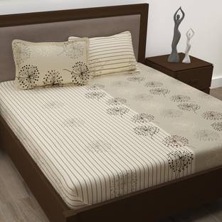 Story@home Cotton King Flat 186 TC Printed Bedsheet