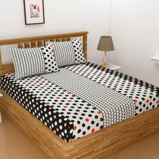 Home Garage 180 TC Microfiber King 3D Printed Flat Bedsheet