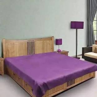 Ryka 200 TC PVC Double Solid Flat Bedsheet