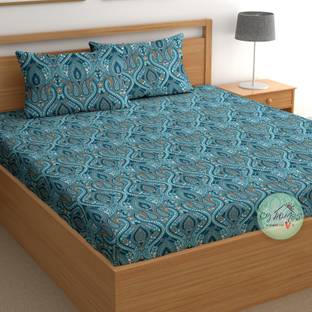 CG Homes Cotton Double Flat 180 TC Printed Bedsheet