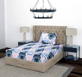 BEVI Microfiber Single Flat 280 TC Printed Bedsheet