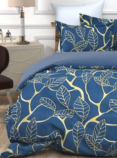 VTPL 144 TC Microfiber Double Floral Flat Bedsheet