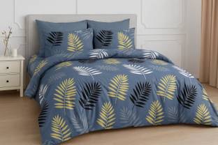 IWS Microfiber Double Flat 144 TC 3D Printed Bedsheet