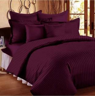 gbl impex Cotton King Flat 400 TC Striped Bedsheet