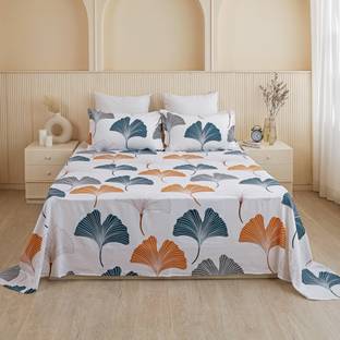 HOMEMONDE Cotton Single Flat 210 TC Printed Bedsheet