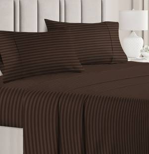 VAS COLLECTIONS 220 TC Cotton Double Striped Flat Bedsheet