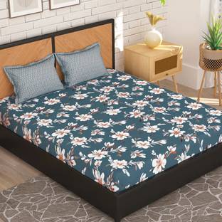 Story@home 180 TC Microfiber Double Printed Flat Bedsheet