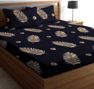 TrueBuy Reversible Cotton Double Bed Cover