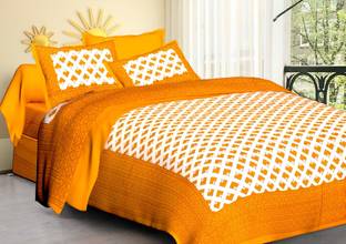 Palangaposh Cotton Double Flat 280 TC Printed Bedsheet