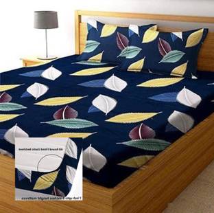 TomCruise 310 TC Cotton Double Printed Fitted (Elastic) Bedsheet