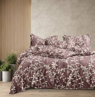 CHHILAKIYA Cotton Super King Flat 310 TC Printed Bedsheet