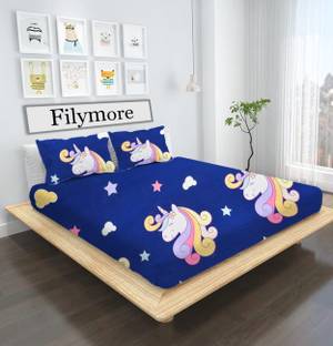 Filymore 240 TC Microfiber Double Cartoon Flat Bedsheet