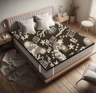 THE MAXIMUS Polyester King Fitted (Elastic) 100 TC Solid Bedsheet