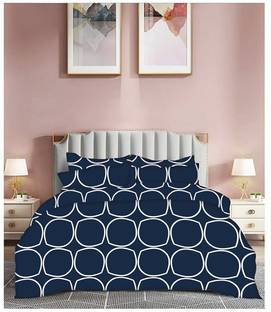 DORISTYLE 160 TC Cotton Single Printed Flat Bedsheet
