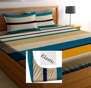 TrueBeauty Reversible Cotton Double Bed Cover
