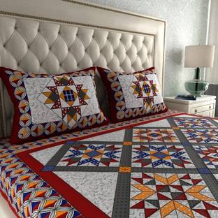 Dreamsoft 144 TC Cotton Double Printed Flat Bedsheet