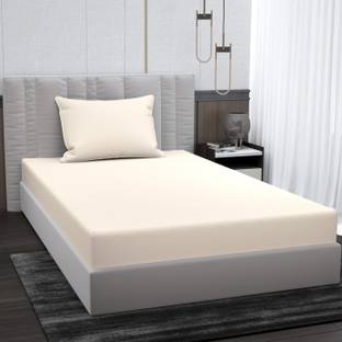 BROMWICK Microfiber Single Flat 220 TC Solid Bedsheet