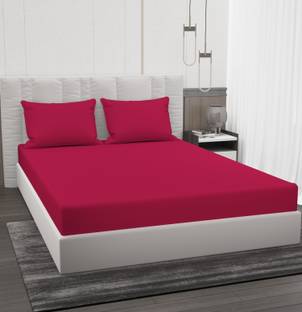 BROMWICK Microfiber Double Flat 220 TC Solid Bedsheet